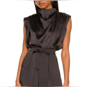 Line & Dot Dolly Blouse In Black XS